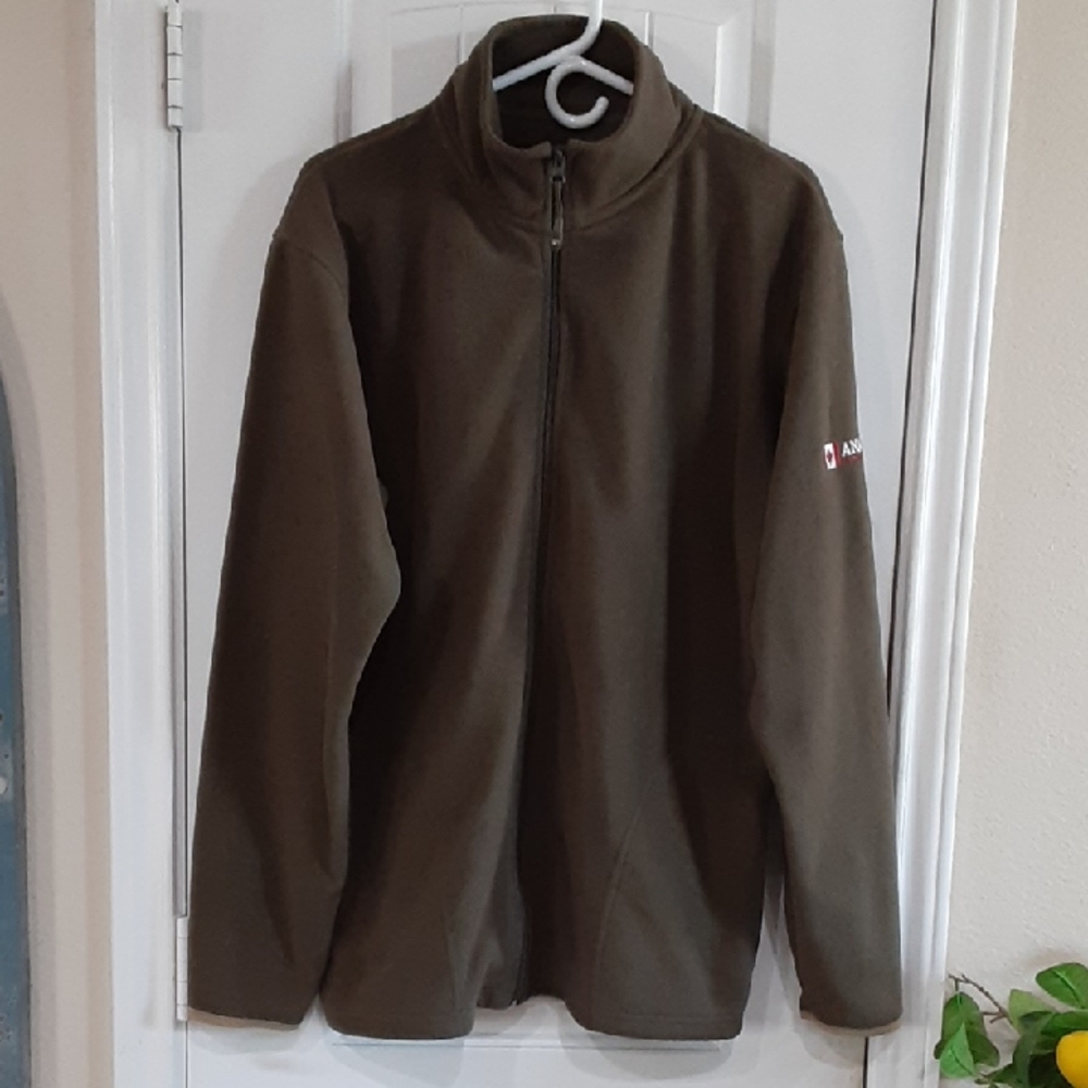 Anapurna Platinum Trekking Team Full-Zip Fleece Jacket - Olive 🫒Green Men's XXL